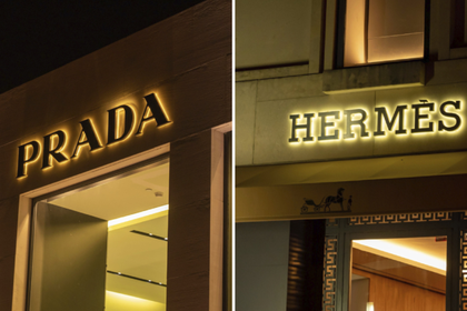 Prada và Hermes đứng vững trong tâm bão suy thoái của ngành hàng xa xỉ