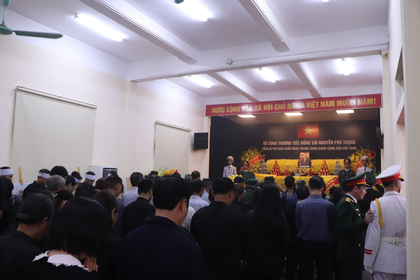 Nghẹn ngào trong lễ viếng Tổng Bí thư Nguyễn Phú Trọng tại quê nhà