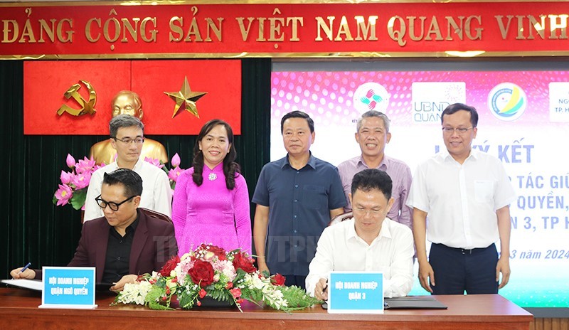 Quận Ngô Quyền, thành phố Hải Phòng ký kết hợp tác phát triển doanh nghiệp cùng Quận 3, TP.HCM