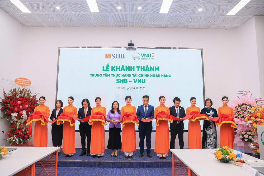 Khánh thành trung tâm thực hành tài chính ngân hàng SHB – VNU tại Đại học Quốc gia Hà Nội