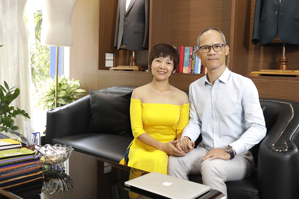 Vợ chồng doanh nhân Nguyễn Ngọc Trung và Đào Thị Hương