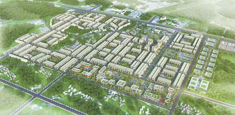 Phối cảnh dự án khu đô thị, công nghiệp, dịch vụ Tịnh Phong