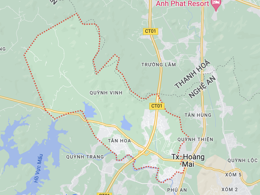 Địa bàn xã Quỳnh Vinh, thị xã Hoàng Mai, tỉnh Nghệ An