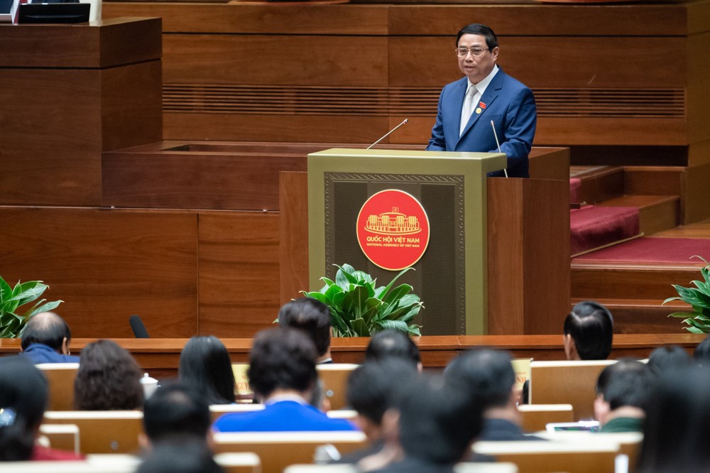 Thủ tướng Chính phủ Phạm Minh Chính phát biểu tại Kỳ họp thứ 6 Quốc hội khoá XV