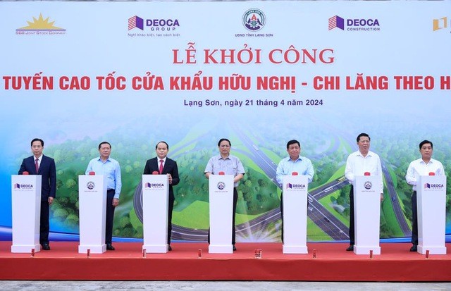 Cao tốc cửa khẩu Hữu Nghị - Chi Lăng hơn 11.000 tỷ đồng chính thức khởi công