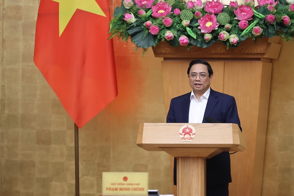 Thủ tướng Phạm Minh Chính phát tại phiên họp Chính phủ thường kỳ tháng 11/2023 