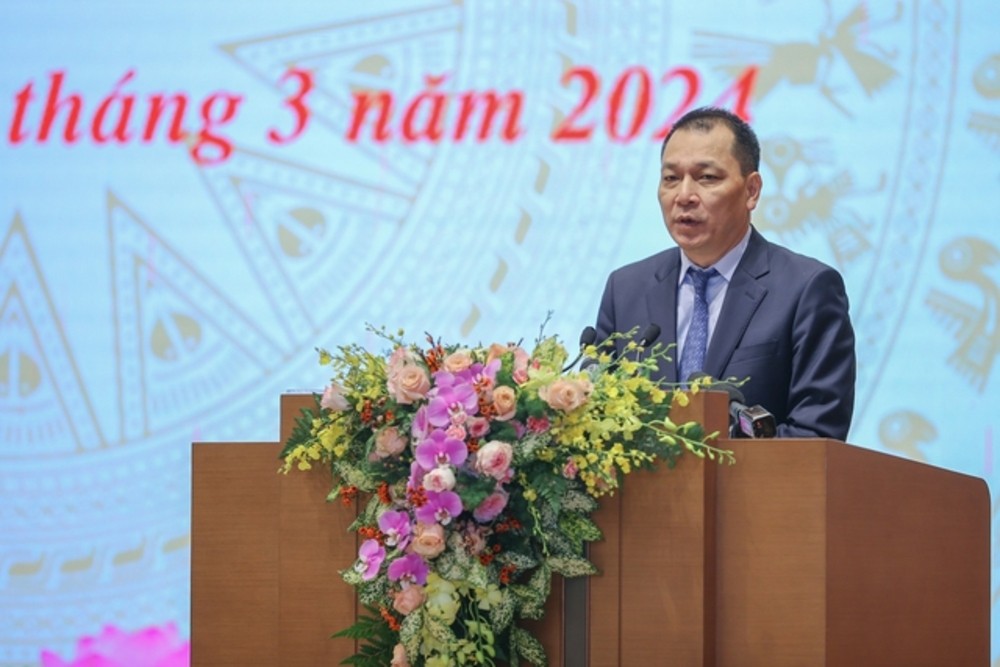 Chủ tịch Tập đoàn Điện lực Việt Nam (EVN) phát biểu tại cuộc gặp mặt