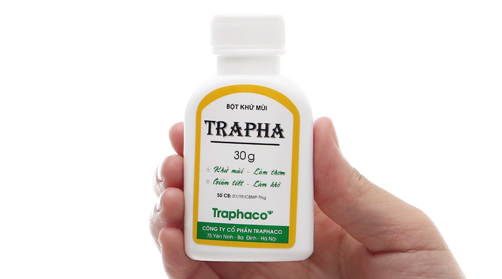 Bột khử mùi Trapha của Công ty cổ phần Traphaco bị thu hồi