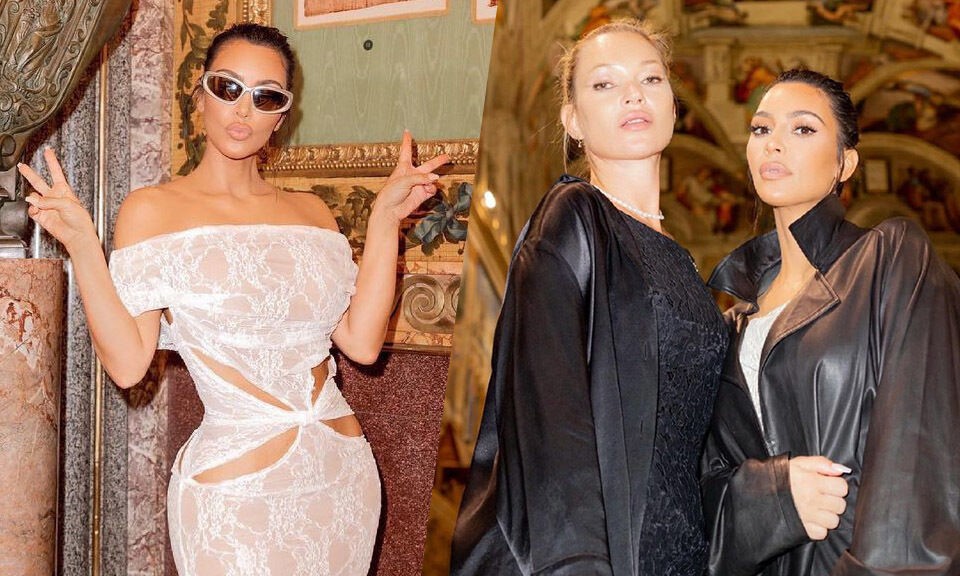 Kim Kardashian trần tình về chiếc váy hở khi đi thăm Thành Vatican