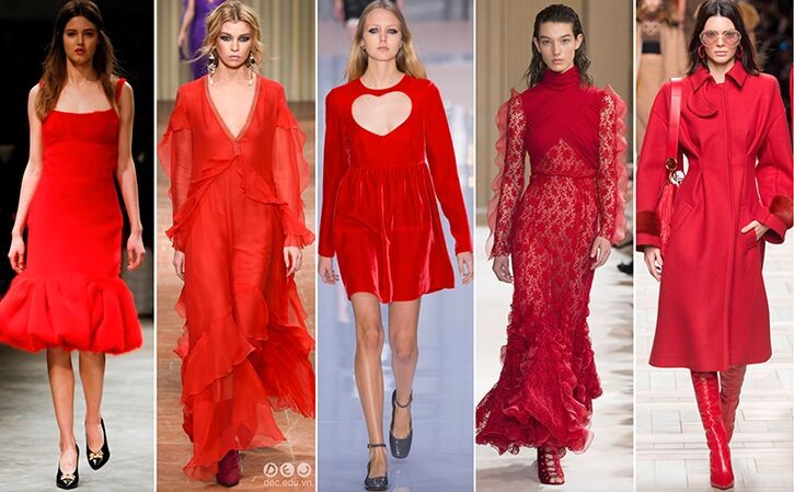 Màu "Đỏ" luôn thống trị sàn thời trang qua các mùa mốt
