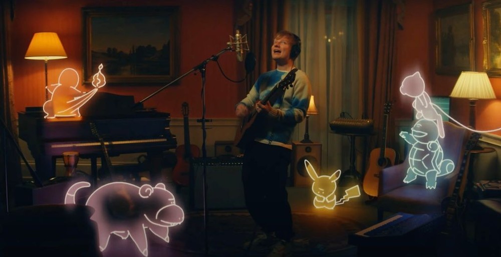 Ed Sheeran hoá thân thành huấn luyện viên Pokémon trong "Celestial"