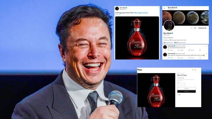 Elon Musk vừa khoe trên Twitter đã bán được 10.000 chai nước hoa Burnt Hair