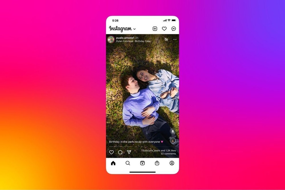 Instagram thử nghiệm tính năng toàn màn hình tương tự như Tiktok