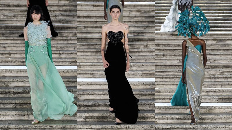 BST Valentino Haute Couture Thu Đông 2022: Pierpaolo Piccioli và lối chơi đa sắc màu
