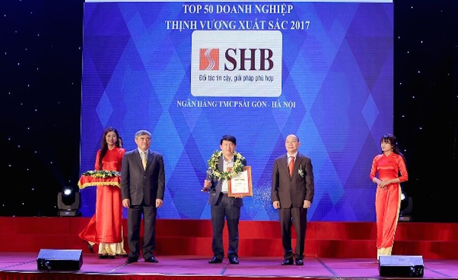 Ngân hàng SHB vào Top 50 Doanh nghiệp thịnh vượng xuất sắc Việt Nam 2017
