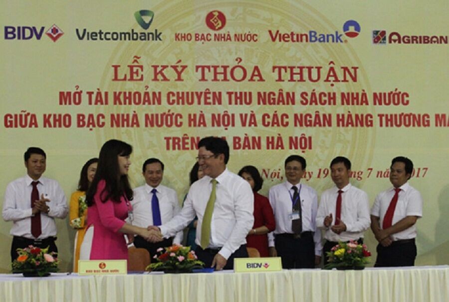 BIDV và Kho bạc Nhà nước ký kết Thỏa thuận  phối hợp thu Ngân sách Nhà nước trên địa bàn Hà Nội