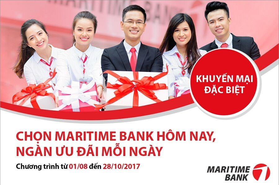 Ngàn ưu đãi tặng ngay mỗi ngày với Maritime Bank