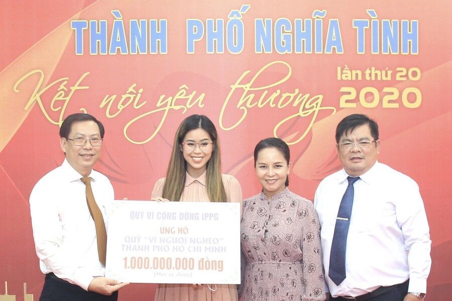 Tiên Nguyễn tiếp tục ủng hộ người nghèo Thành phố Hồ Chí Minh 1 tỷ đồng