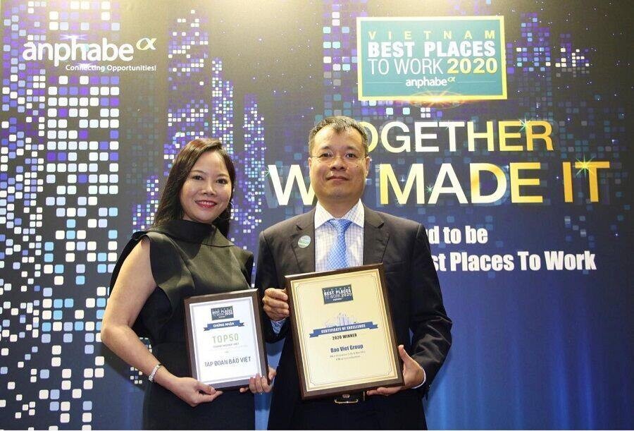 Bảo Việt được vinh danh trong Top 100 “Nơi làm việc tốt nhất Việt Nam"