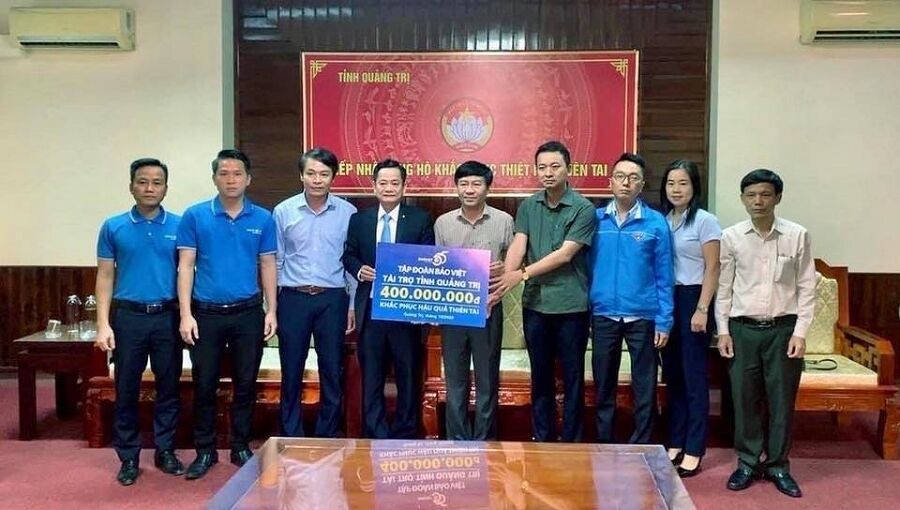 Bảo Việt ủng hộ gần 3 tỷ đồng hỗ trợ các tỉnh miền Trung bị bão lũ