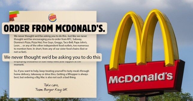 Burger King lại "cà khịa" khi muốn khách hàng đặt hàng từ... McDonald’s?