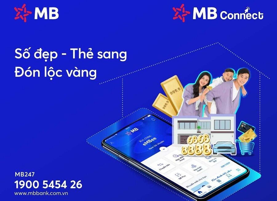 MB Connect:  “Số đẹp – Thẻ sang – Đón lộc vàng”