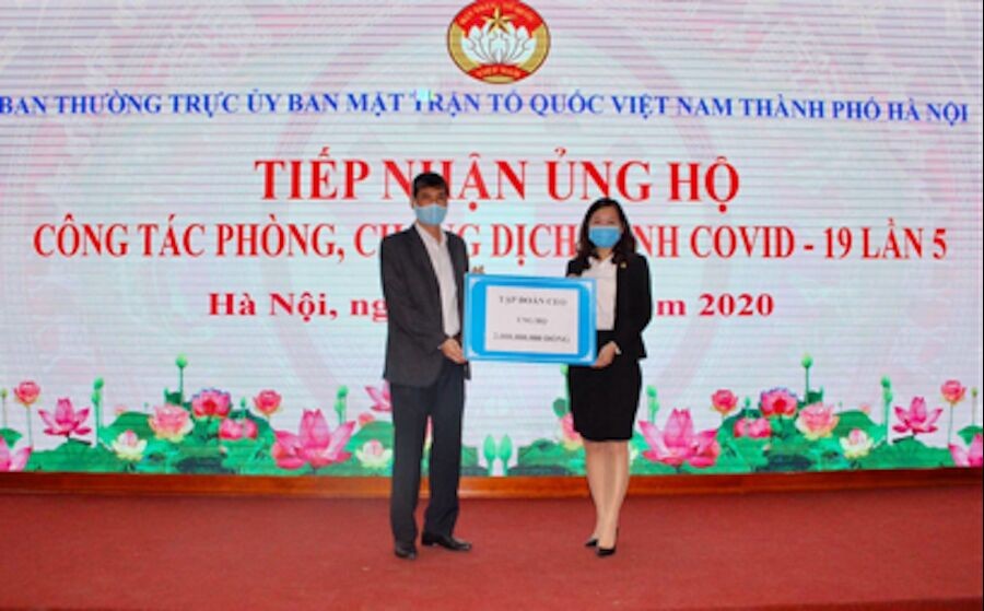 Tập đoàn CEO ủng hộ 2 tỷ đồng cùng Hà Nội chống dịch Covid-19