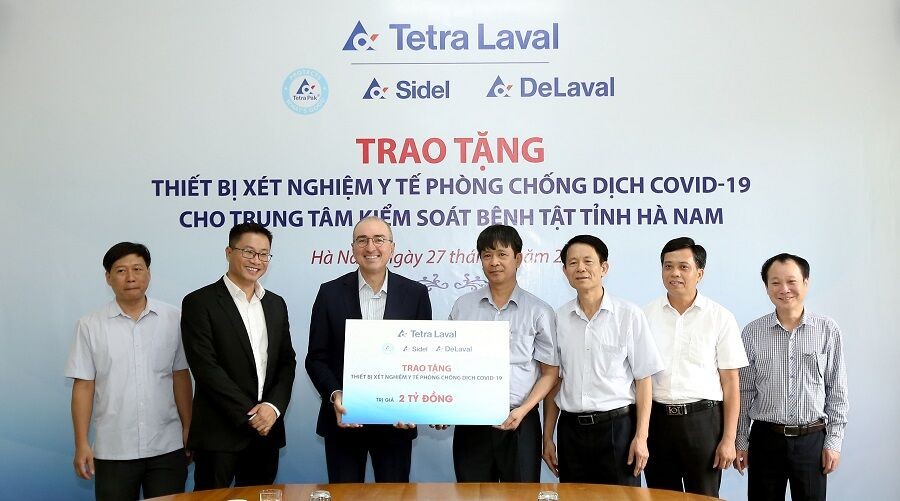 Tập đoàn Tetra Laval trao tặng thiết bị y tế trị giá 2 tỷ đồng cho Trung tâm kiểm soát bệnh tật tỉnh Hà Nam