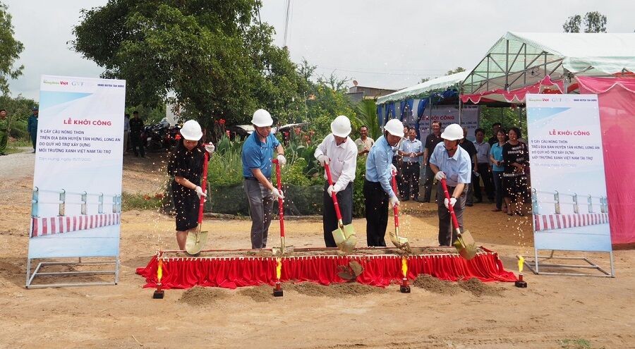 Long An: Khởi công xây dựng 9 cây cầu mới tại Huyện Tân Hưng