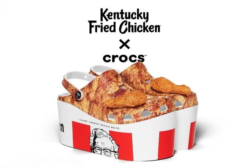 KFC, Crocs hợp tác ra mắt đôi giày thơm mùi... gà rán