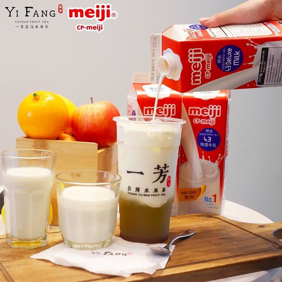 YiFang kết hợp Meiji: Thêm lựa chọn mới cho sản phẩm trà sữa