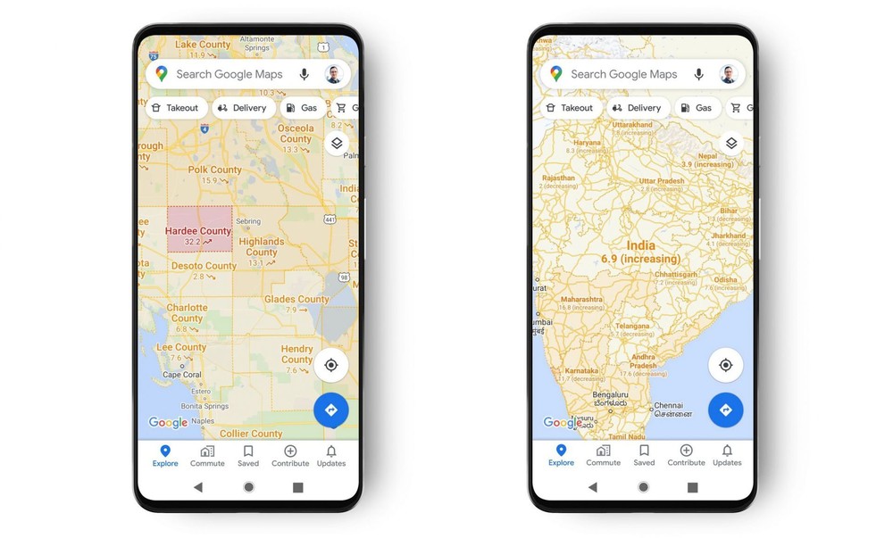 Google Maps sẽ hiển thị các khu vực bùng phát dịch Covid-19