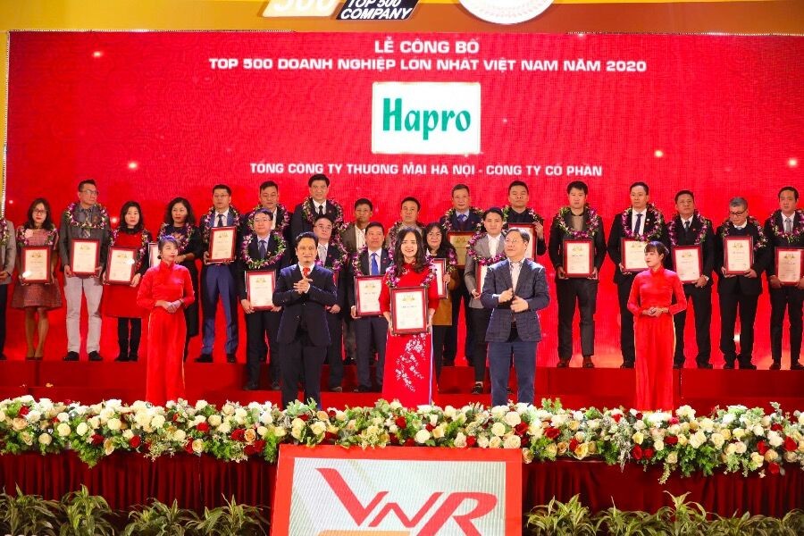 Hapro tiếp tục được vinh danh TOP 500 DN lớn nhất Việt Nam