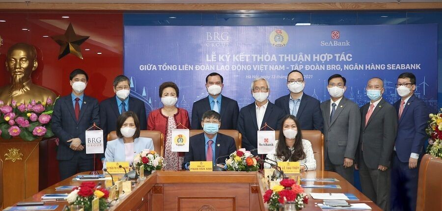 Tổng Liên đoàn Lao động Việt Nam ký kết Thỏa thuận hợp tác với Tập đoàn BRG và SeABank