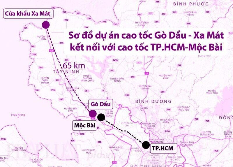 Tây Ninh muốn làm chủ dự án cao tốc Gò Dầu – Xa Mát hơn 5.100 tỷ đồng
