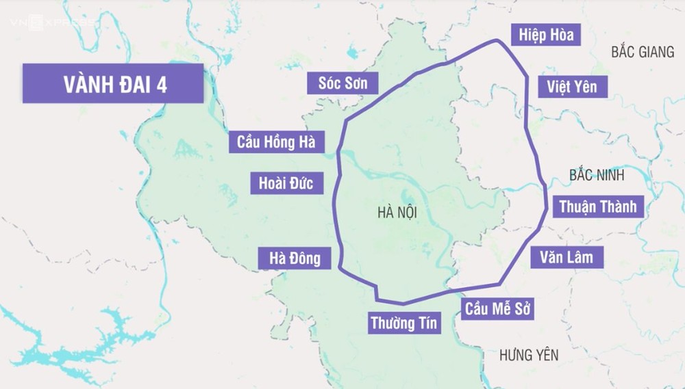 Trước ngày 25/12 Hà Nội phải trình Chính phủ về Dự án đường Vành đai 4