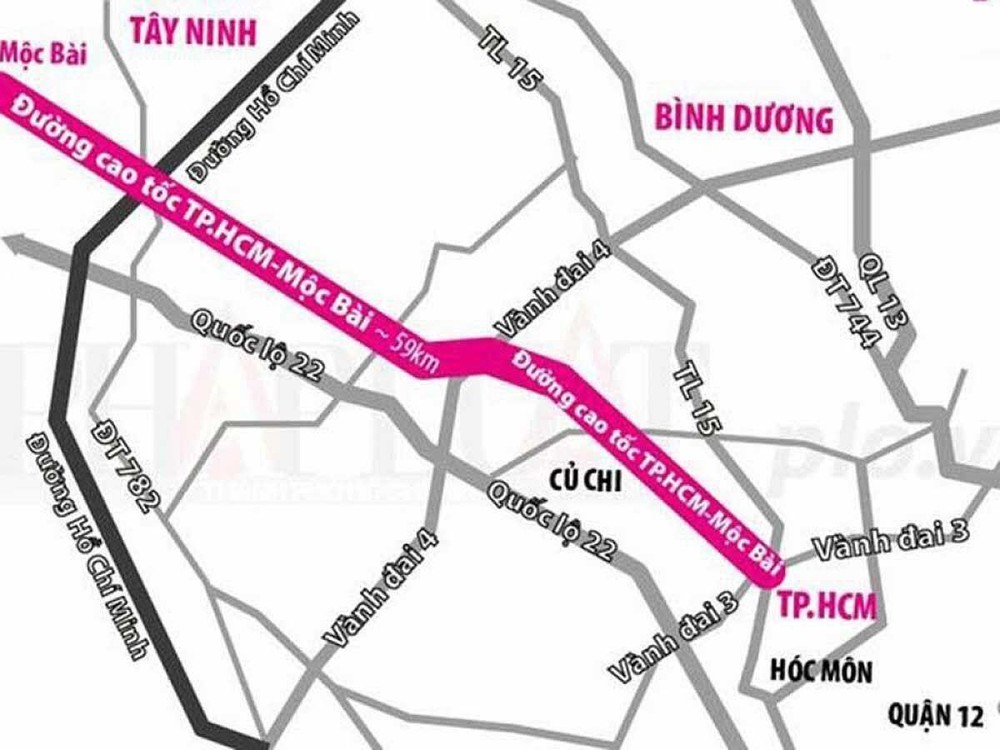 15.900 tỷ đồng đầu tư xây dựng cao tốc TP. HCM – Mộc Bài