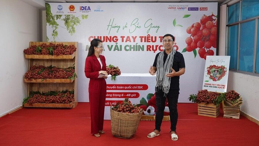 161 tấn vải thiều Bắc Giang được tiêu thụ chỉ trong 90 phút livestream của nghệ sĩ Quyền Linh