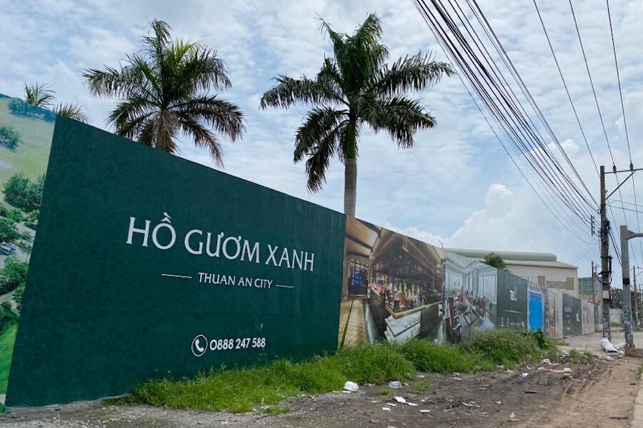 Bình Dương: Xử phạt chủ đầu tư dự án Hồ Gươm Xanh vì xây dựng trái phép