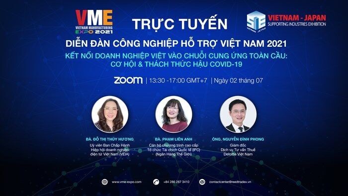 Khai mạc Diễn đàn trực tuyến Công nghiệp hỗ trợ Việt Nam 2021