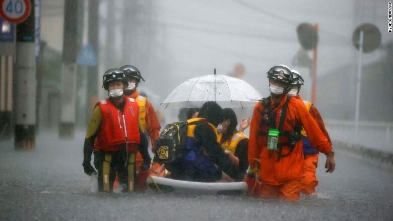 Năm triệu người dân Nhật phải sơ tán vì mưa lũ