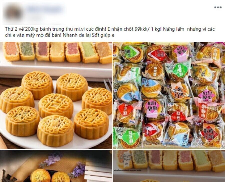 Khuyến cáo khi mua các mặt hàng bánh trung thu rao bán trên mạng