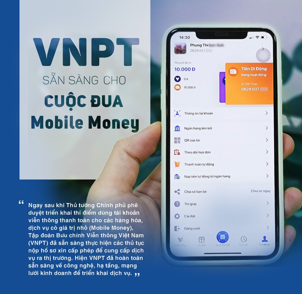 VNPT sẵn sàng cho cuộc đua Mobile Money
