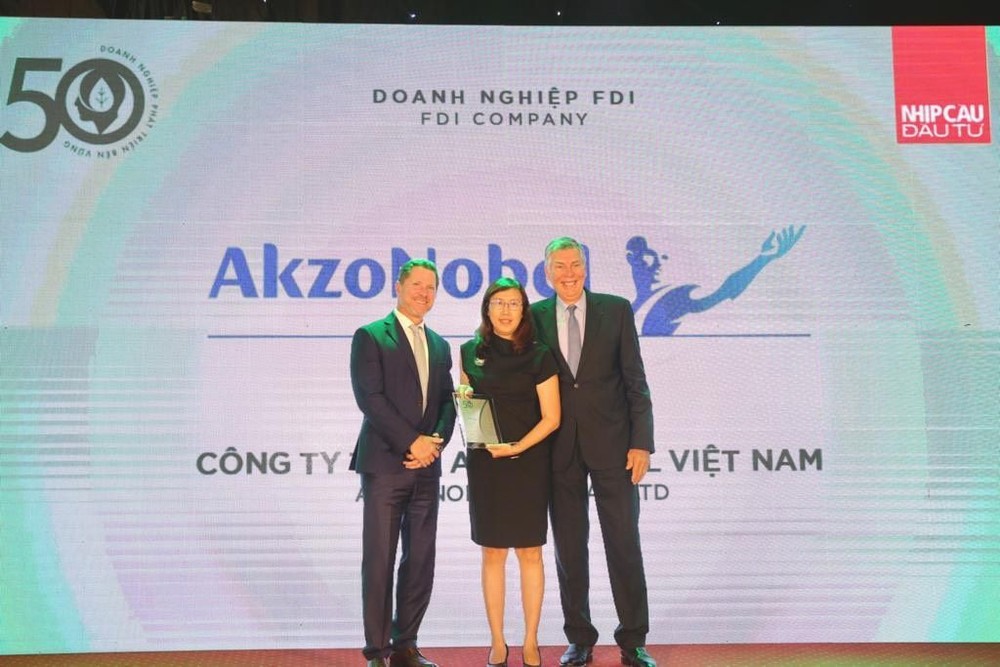 AkzoNobel giành giải thưởng TOP50 Doanh nghiệp Phát triển Bền vững 2022 tại Việt Nam