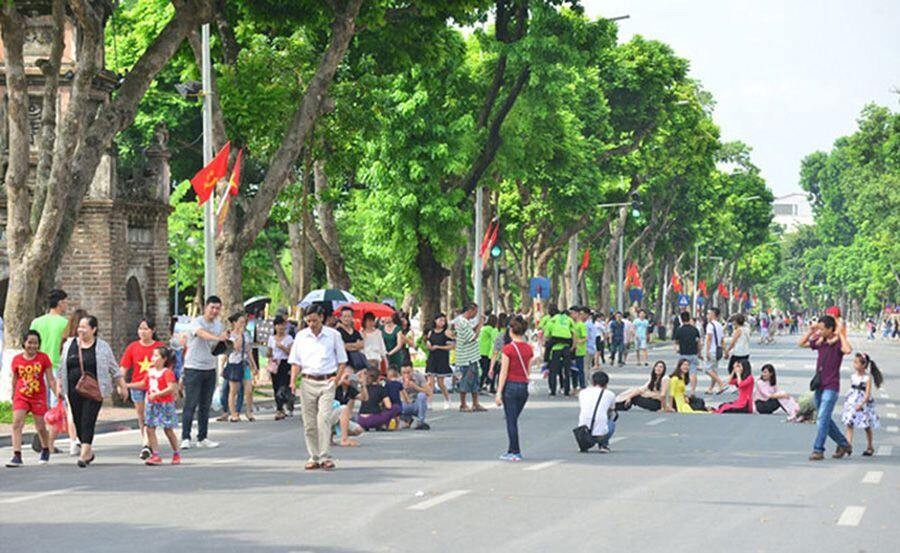 Không gian đi bộ tại quận Hoàn Kiếm hoạt động trọn 4 ngày dịp lễ 2/9