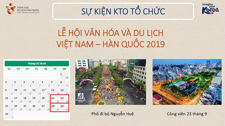 Sắp diễn ra lễ hội Văn hóa và Du lịch Việt Nam – Hàn Quốc 2019