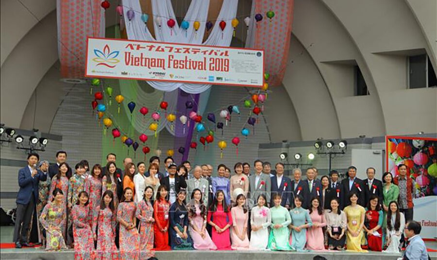 Hơn 120 gian hàng được trưng bày tại lễ hội Việt Nam tại Nhật Bản