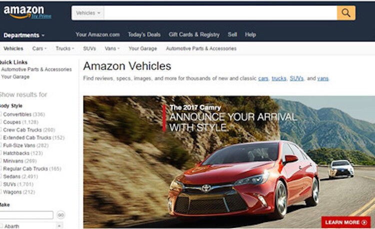 Amazon sẽ bán ô tô qua internet với giá rẻ hơn...30%