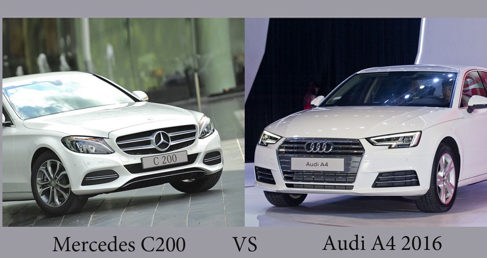 Chọn Audi A4 2016 hay Mercedes-Benz C200 2015?