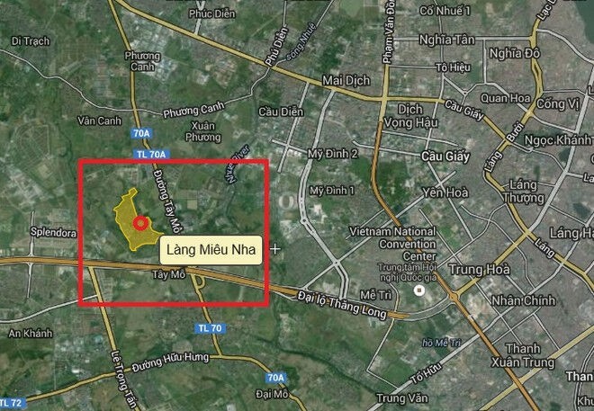 Hà Nội: Duyệt quy hoạch 1/500 khu vực Miêu Nha (Nam Từ Liêm)